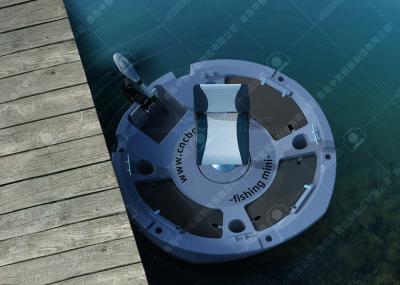 LLDPE Round Plastic Fishing Boats 185cm / 6.06ft Beam Bbq Donut Boat CE