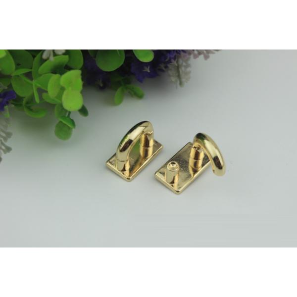 Wholesale high quality lady bag lock light gold metal twist turn decorative lock for bags