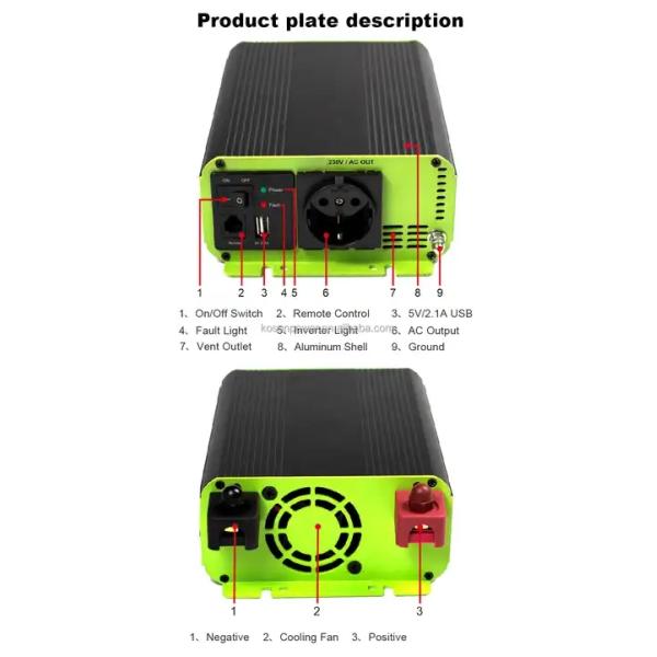 600W Solar Power Inverter Price Power Inverter 500W Pure Sine Wave 200W Pure Sine Wave Inverter For Dc Power System