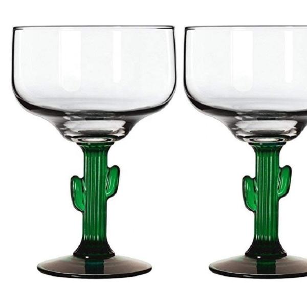 Завод Stemed кактуса Ins вокруг винтажных стекел Мартини