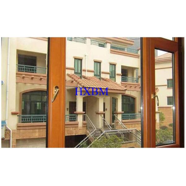 Madera revestida gruesa doble Windows EPDM del vidrio 90m m Alu para los chalets