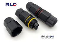 O tipo fio IP68 bonde do parafuso do cabo distribuidor de corrente conduziu 2 o conector impermeável do plástico do Pin do Pin 3