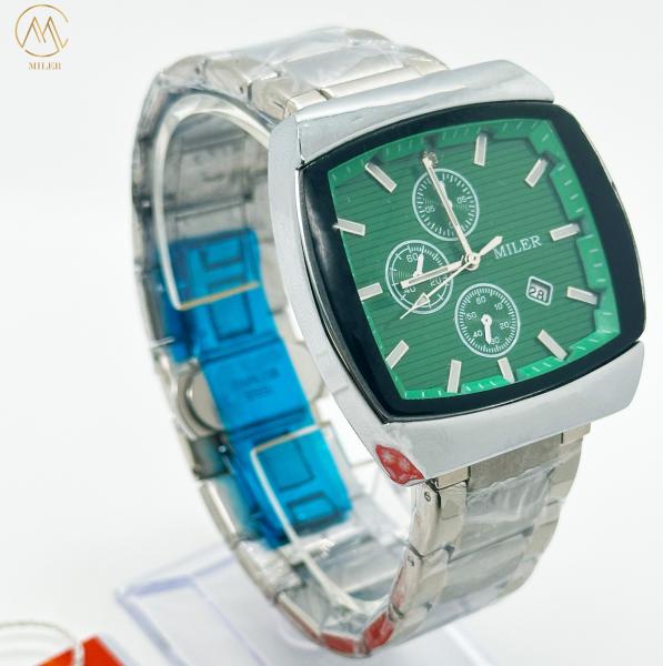 Logotipo personalizado Quartz relógio de moda impermeável para homens Data relógios de aço inoxidável relógio de pulso