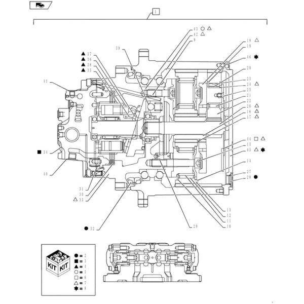 Стальная конечная передача экскаватора коробки передач SH200 SH210-8 SH200A3 YN15V00051F4 перемещения