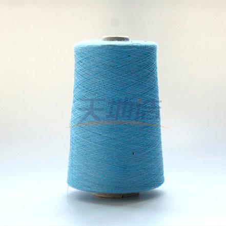 Ne33/2 o meta Aramid misturou azul-céu do fio para o produto químico do óleo
