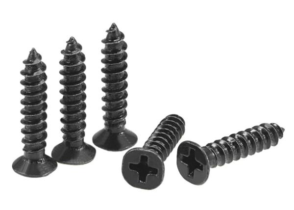 Black Carbon Steel Oxide Phillips Cross Head Tapping Screws Grade 4.8 C1045 DIN 968