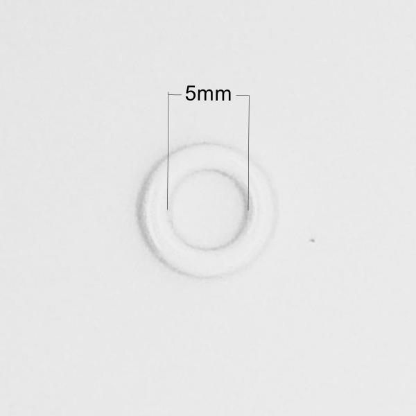 Metal Nylon Coated Bra Strap Rings 5mm , O Ring Bra Strap Buckle