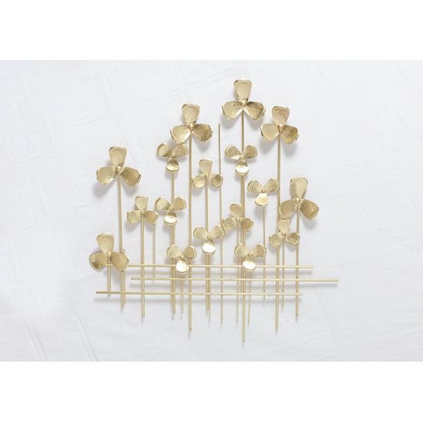 Living Room Gold Electroplate Framed Metal Wall Decor