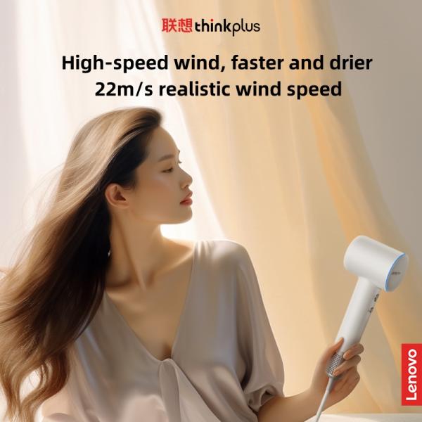 Lenovo HB100 Eco Friendly RGB Light Negative Ion Hair Dryer By Lenovo For Smarter Styling