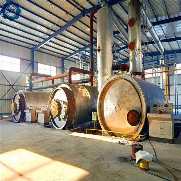 turnkey project Fully Automatic Continuous Waste Plastic Tyre Pyrolysis To Oil Machine