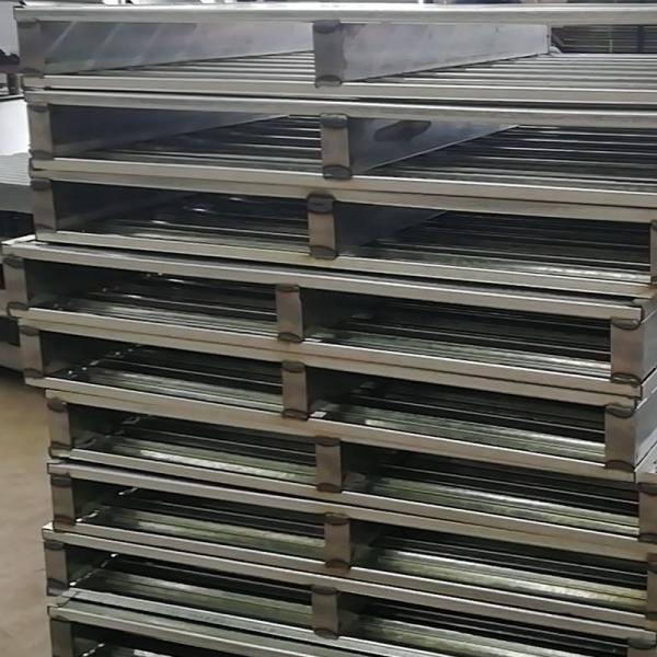 Customized Industrial Warehouse Steel Pallet Heavy Duty Steel Pallet 2 Way Entry