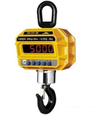 Escala de grúa digital electrónica con gancho colgante 5T de alta sensibilidad
