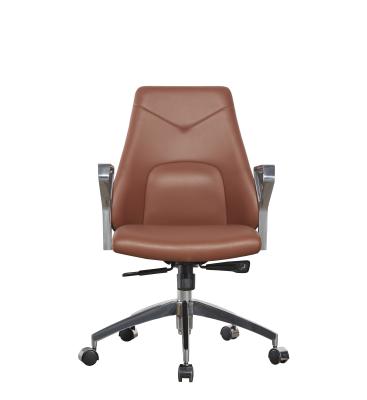 Tilt Ergonomic Revolving School Modern Executive Chairs Radius 330mm Genuine Leather