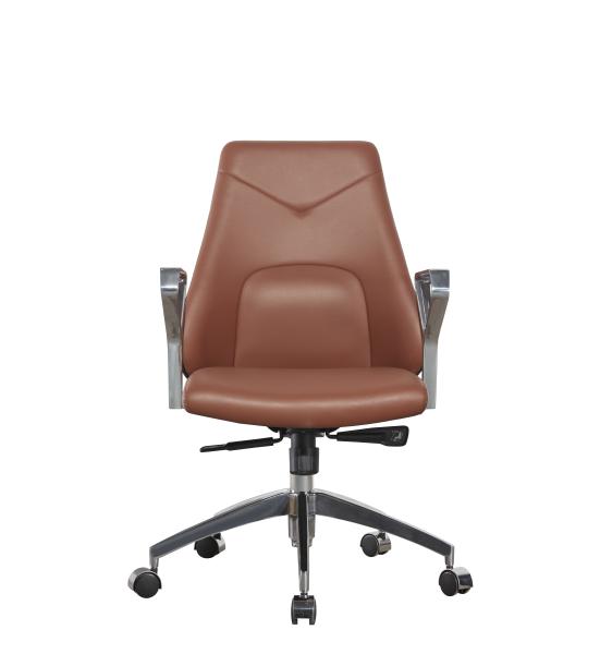 Tilt Ergonomic Revolving School Modern Executive Chairs Radius 330mm Genuine Leather