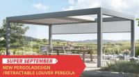 10 el X12 pie motorizó la pérgola Louvered bioclimática al aire libre de la pérgola retractable de aluminio