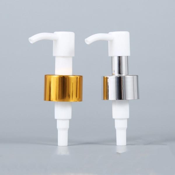 Gold Silver Lotion Dispenser Plastic Pump 20/410 24/410 Aluminum Shampoo Makeup Remover Pump