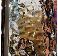 Miroir argenté Finition de l'eau ondulée en acier inoxydable