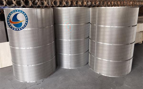 SS304 Wedge Wire Rotary Screen 1008mm Diameter for Wastewater