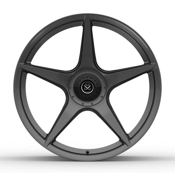 20x10 and 20x11.5 Satin Black Center Lock Forged Rims for 2020 Ferrari 812