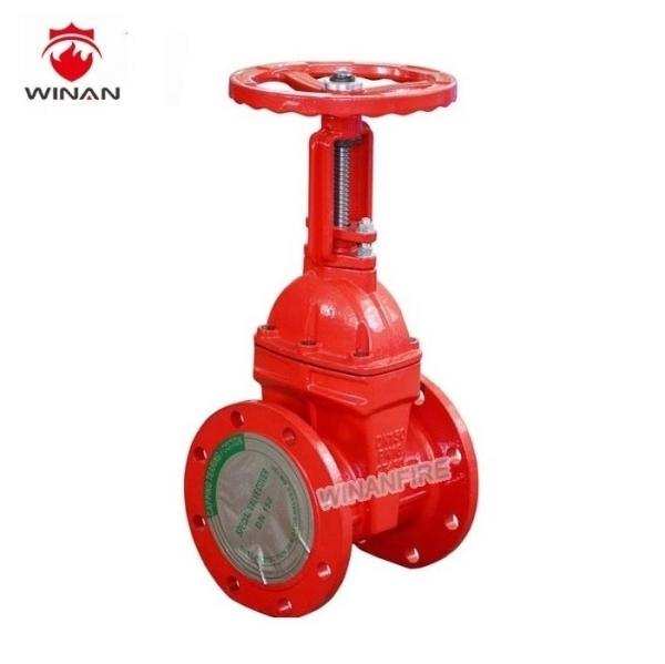 F4 Flange Fire Fighting Valves 4 Inch 1.5 Inch Ductile Iron Gate