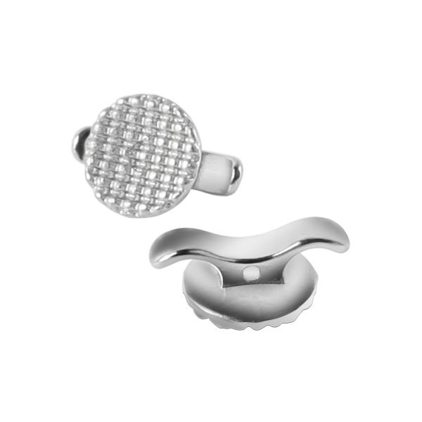 Stainless Steel Lingual Button with Small Cleat 10 pcs/pk