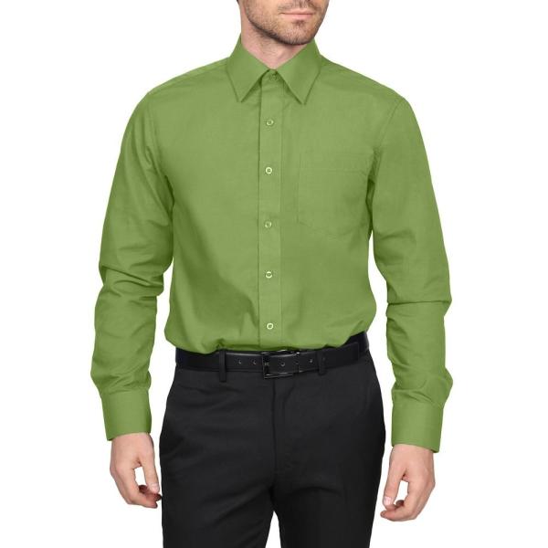 Twelve colors are in stock for long sleeve dress shirt，gentlemen shirt，dressing shirt for business use .daily shirts