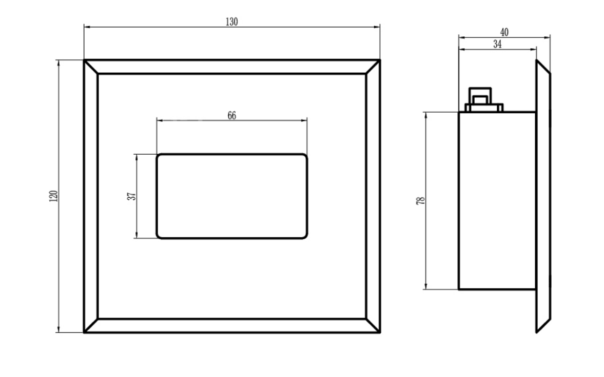 FD-10C Embedded Snap On Cover Temperature & Humidity Transmitter 316L Stainless Steel Monitor