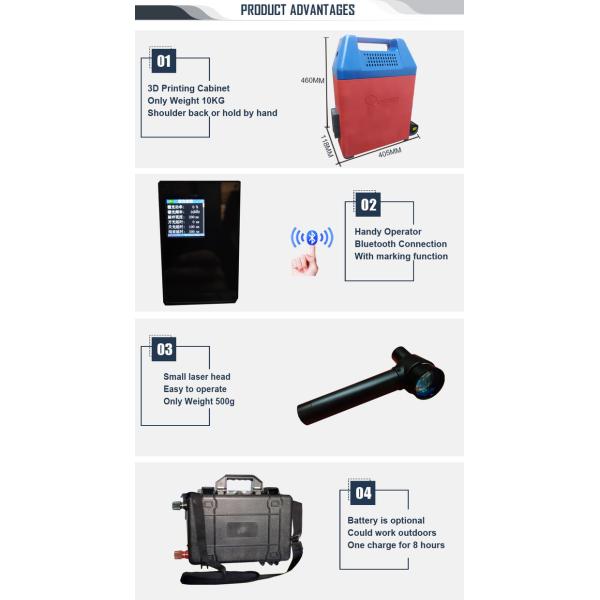Облегченная Handheld краска удаления ржавчины лазера/покрывать/окись удобная