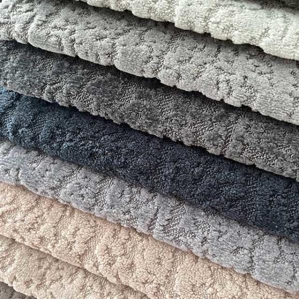 Contract Grade Textured Fabric For Sofa Heavy 470g/M Polyester 28 Colors Stocked