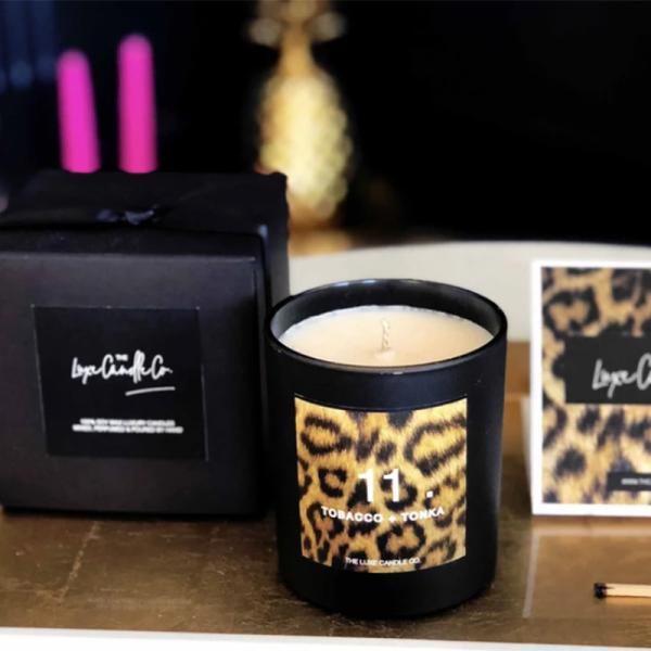 100% Natural Organic Handmade Jar Candles Scented Soy Wax Candle Leopard Printing