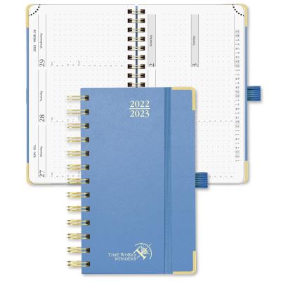 O caderno semanal FSC do planejador da capa dura do emperramento de O certificou Eco amigável