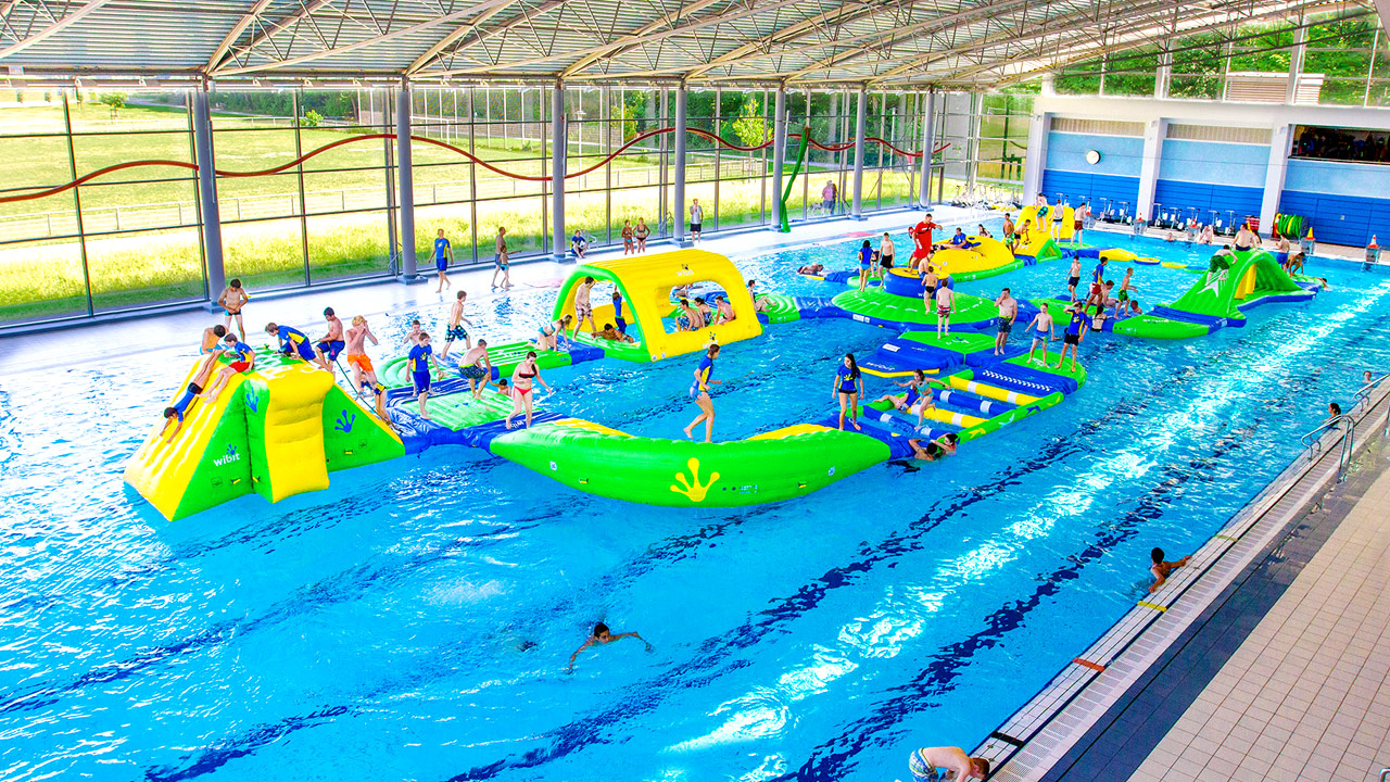 New Design mini Inflatable Floating Water Park/Water Play Equipment Summer aqua park for kids Adults