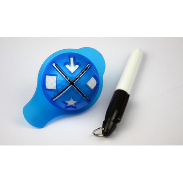 golf oil pen was used for ball liner marker