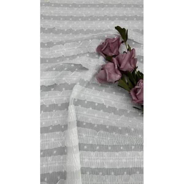 Pleated Lace Fabric Mesh Lace Breathe For Gowns Couture Fabric Leafy Luxury Occasion Evening