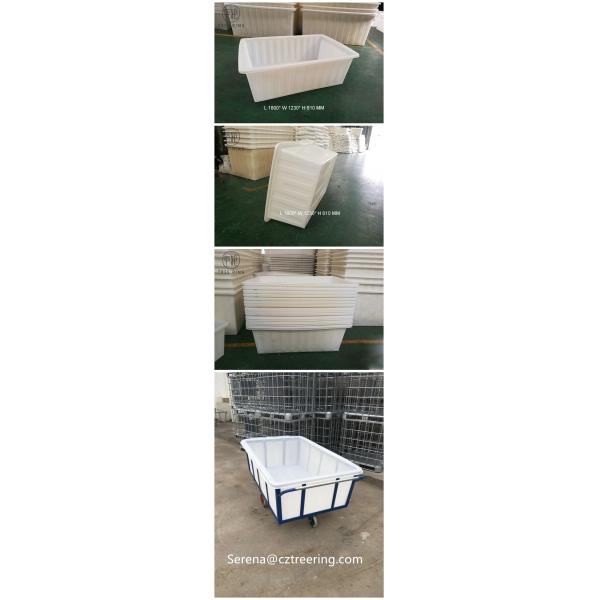 коммерчески поли тележка коробки 1100кг, портативная тележка тележки пластиковой коробки с колесами