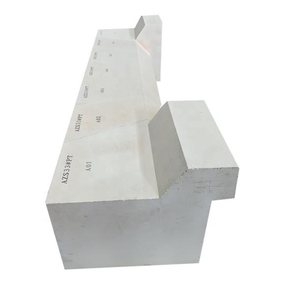 3.7-3.95g/cm3 Bulk Density Fused Cast Zircon Corundum Brick For Glass Melting Furnace And Long Lifespan