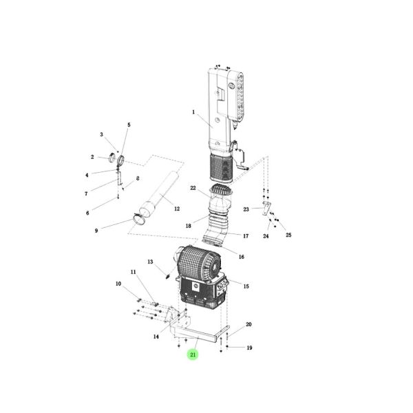 DZ95259190590 High-performance Air filter bracket assembly For Shacman Engine Truck