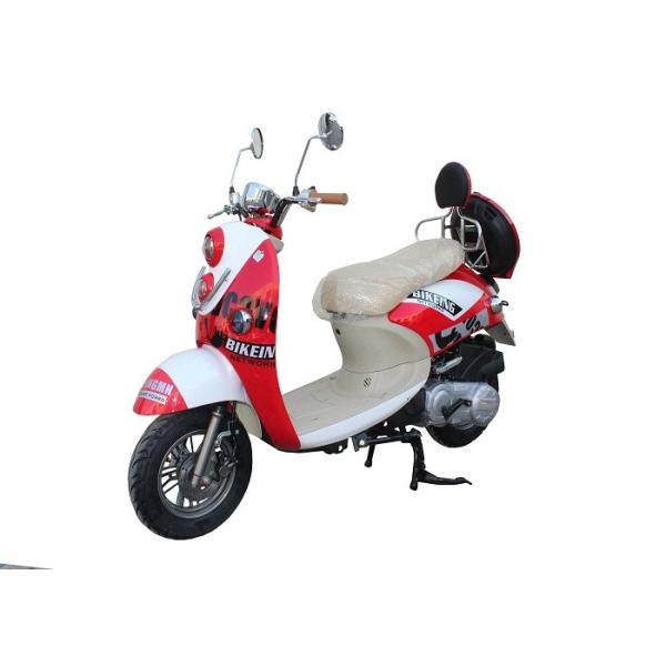 gas motor scooter 50cc 125cc 150cc GY6 engine 139QMB 152QMI 157QMJ front disc rear drum alloy wheel red plastic body