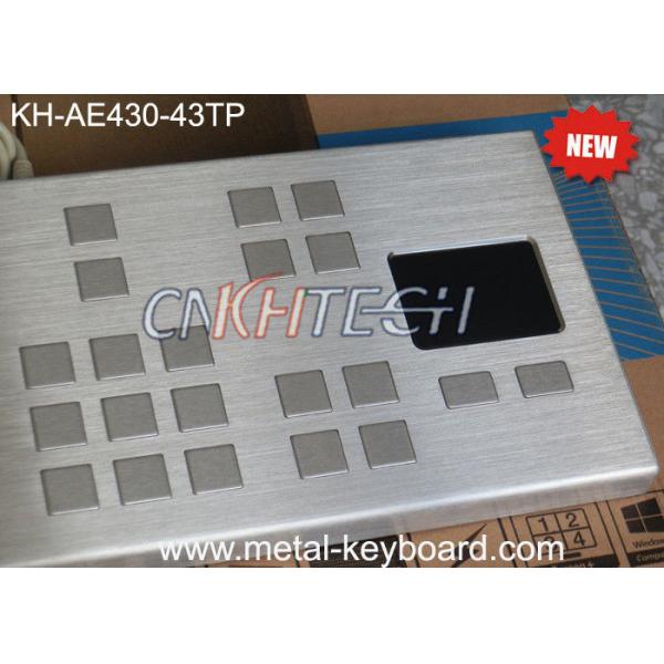 Vandal Resistant Industrial Keyboard with Touchpad / Large keys Panel Mount Keyboard Precision