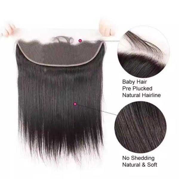 Transparent Hd Lace Frontal 13X4 Lace Front Human Hair Pre-plucked Natural Hairline, Hd Lace Frontal Closure