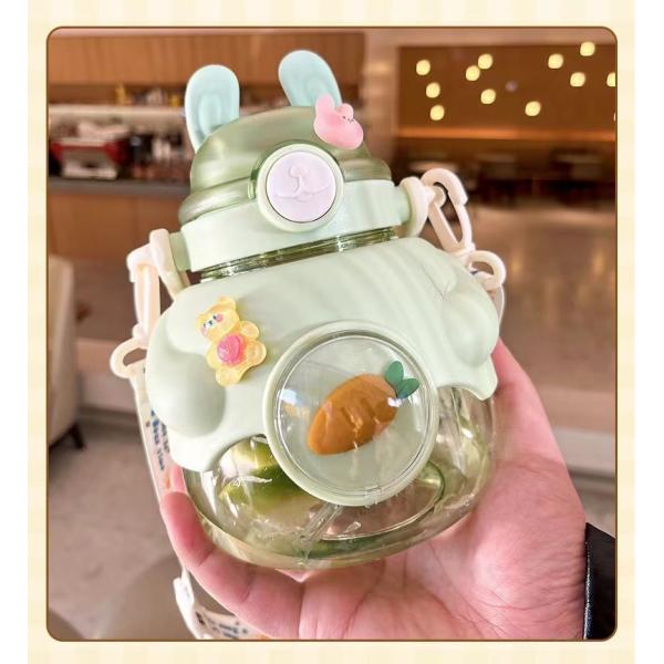 Custom Color Options Portable Cuddle Rabbit Water Bottle Attractive Styles Kids