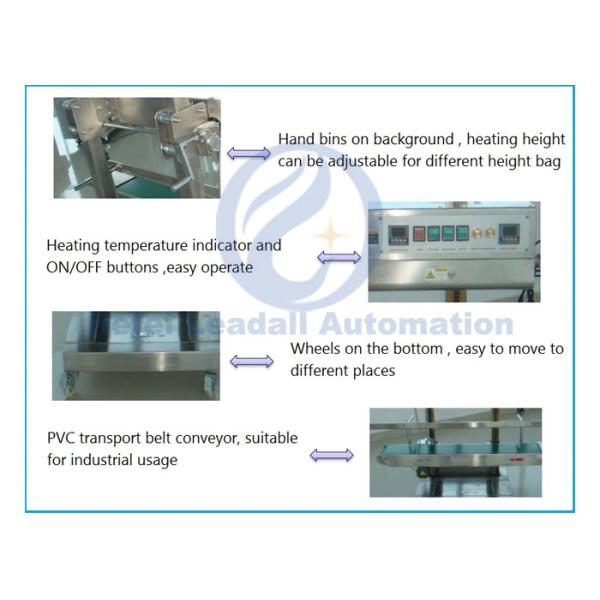 1kg To 50kg Auto Bag Sealer / Continuous Heat Sealing Machine For Plastic Bag