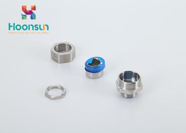 Waterproof Metal Hose Fittings Flexible Conduit PG / G Thread With Insulation Material