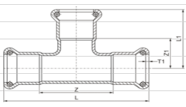 Time Saving High Pressure Carbon Steel Pipe Fitting Carbon Steel Pipe Tee