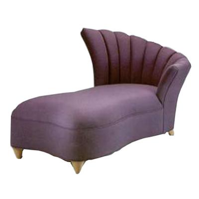 Brightly Color  Fabric Upholstered Chaise Lounge Wooden Bench Seat With Hardwood