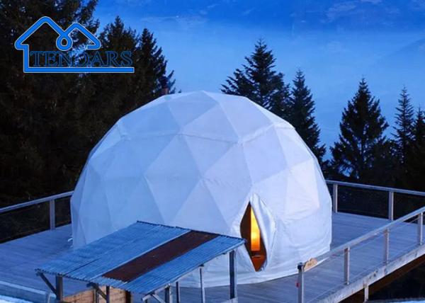 Starry Sky Glamping Hotel Tent Breathable Waterproof Lightweight With Dome Design Large Luxury Camping Tent