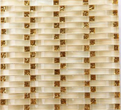 Crystal Glass Mosaic Bathroom Backsplash Tile For Washroom Arches Type