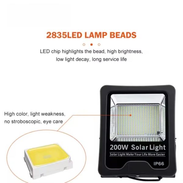 Ultra Bright Solar Security Flood Light Motion Activated 50ft Detection Range