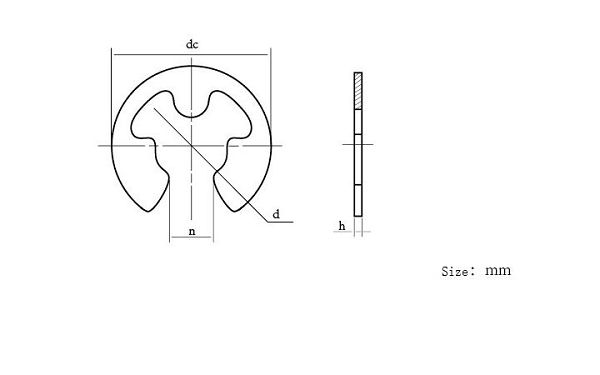 Собственная личность запирая амортизатор удара разделяет толщину колец сохранения 0.02-0.5mm