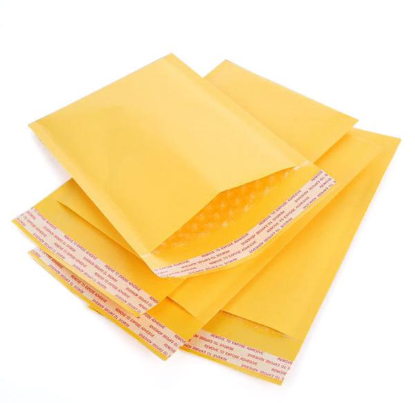 Natural Padded Roll Kraft Bubble  Mailer Light Purple Bubble Envelope